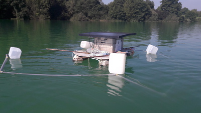 Hochauflösende Messung des Grund-Oberflächenwasseraustausches